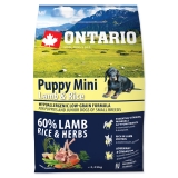 Ontario Dog Puppy Mini Lamb & Rice - 2,25